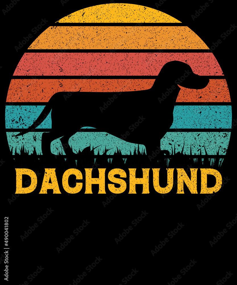 Dachshund dog lovers t-shirts design