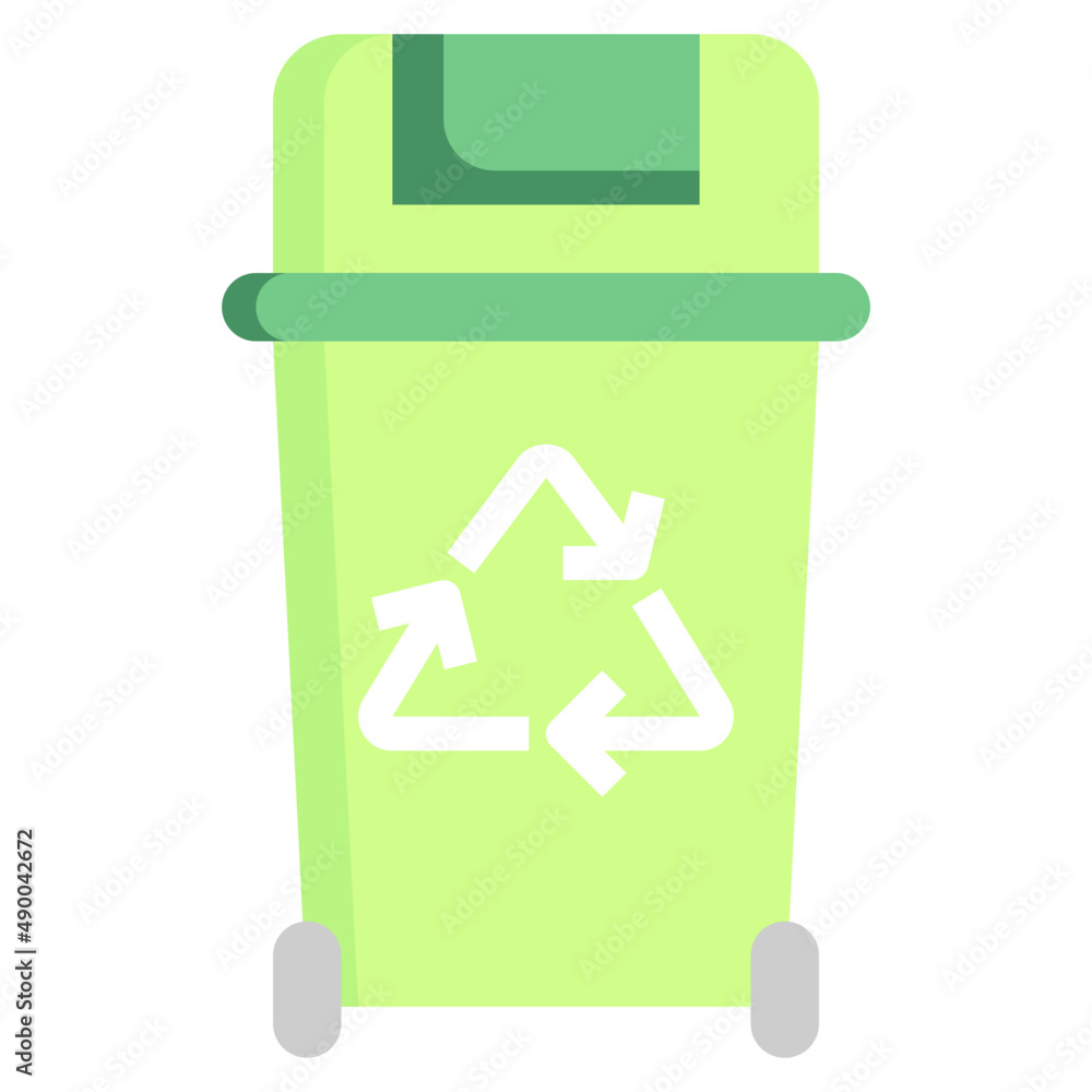 RECYCLE BIN flat icon,linear,outline,graphic,illustration RECYCLE BIN flat icon,linear,outline,graphic,illustration