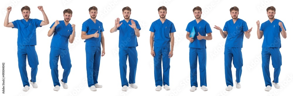 Full length portraits of male nurse Full length portraits of male nurse