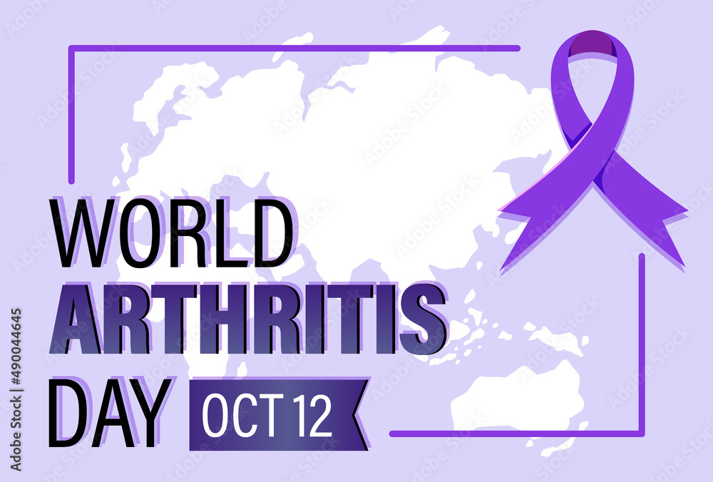 World arthritis day word banner design World arthritis day word banner design