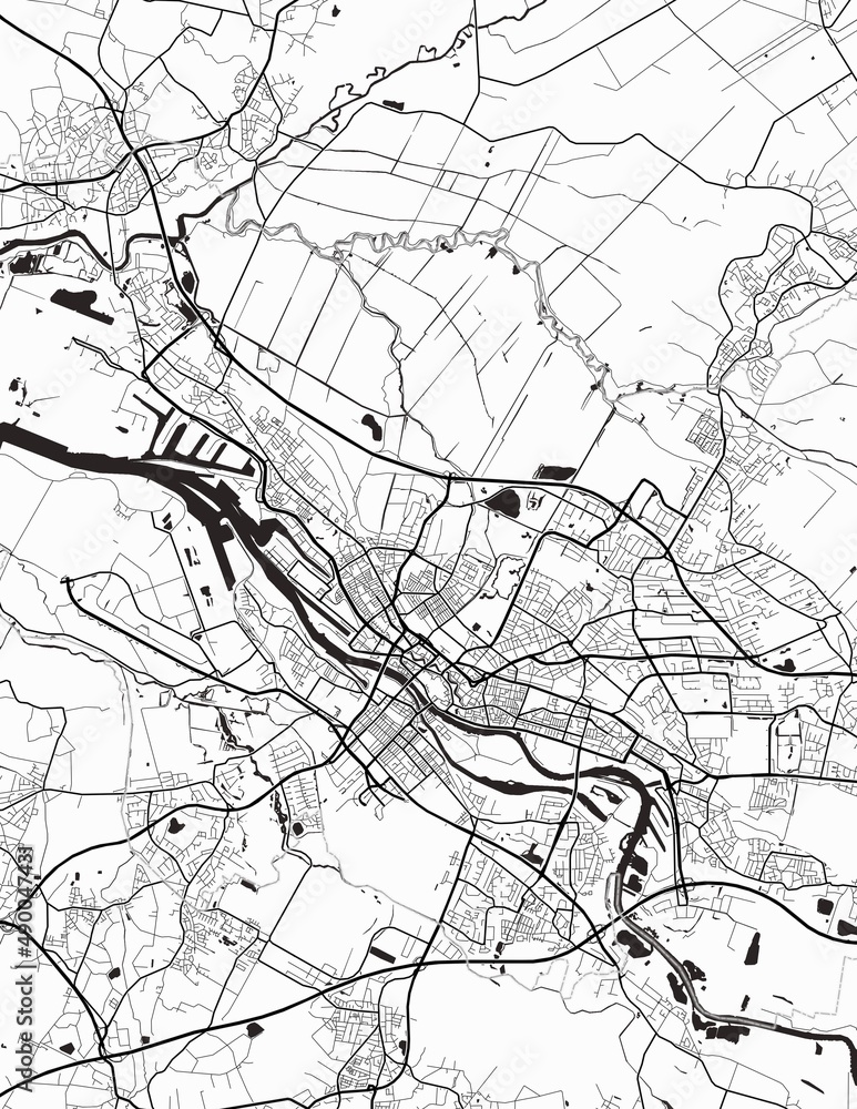 Obraz premium Bremen Germany City Map
