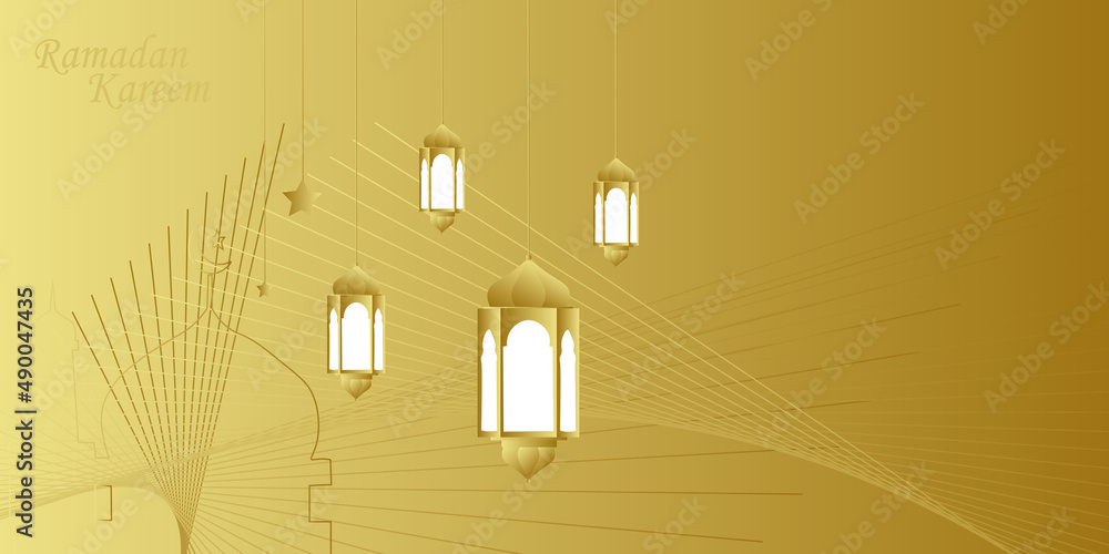 Abstract gold Ramadan background Abstract gold Ramadan background
