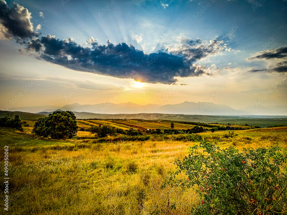 Sonnenuntergang im Kosovo