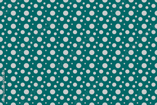 Seamless gray dot pattern pattern, for cyan background.