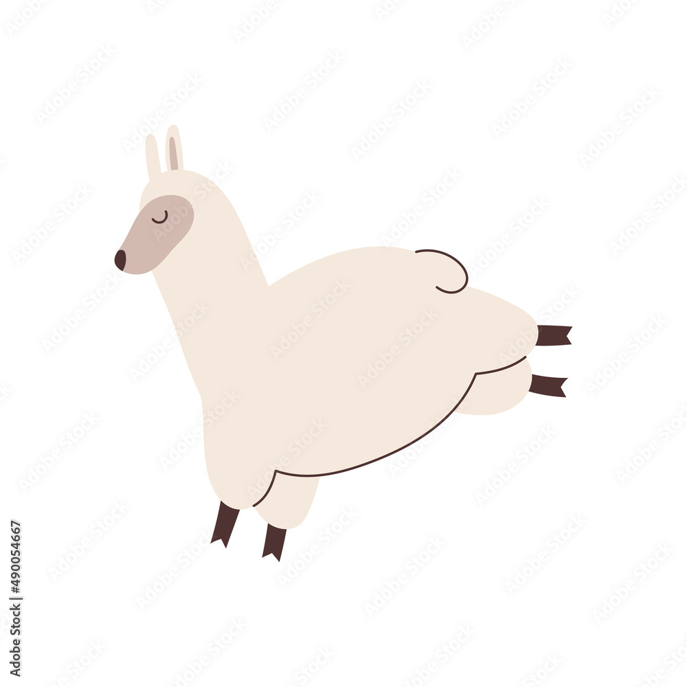 Hand drawn llama element for your design Hand drawn llama element for your design