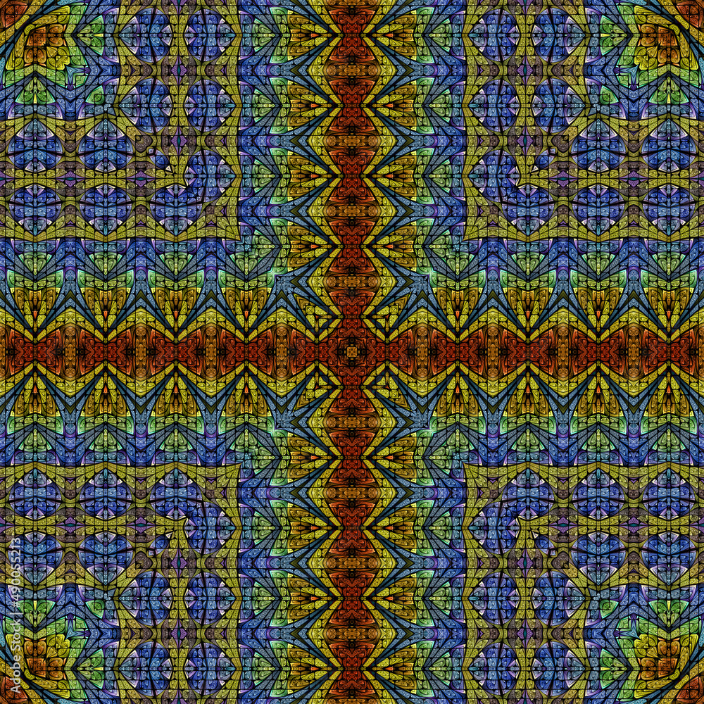 3d effect - abstract geometric fractal pattern 3d effect - abstract geometric fractal pattern