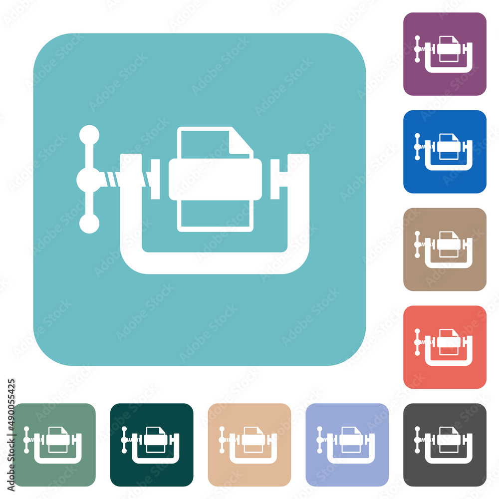 File compression solid rounded square flat icons File compression solid rounded square flat icons