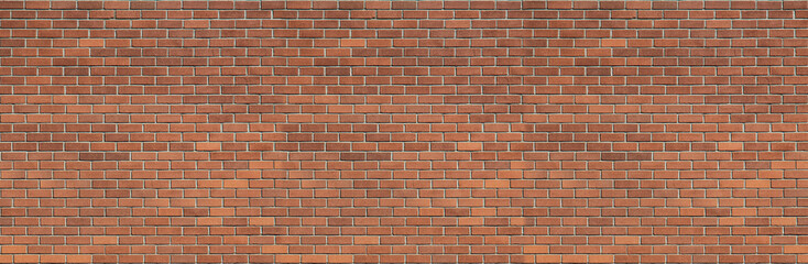 Poster Bakstenen muur Rode baksteen naadloze textuur  © karthi