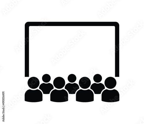 people conference icon vector eps