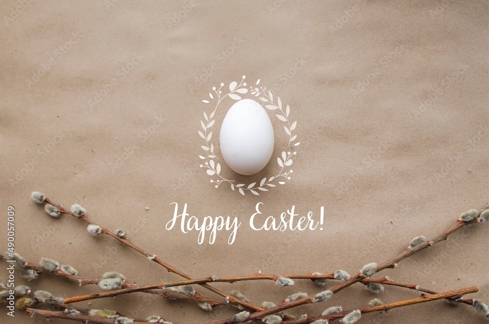 Fototapeta premium Happy Easter. greeting card