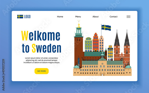 Sweden Touristic Page Design