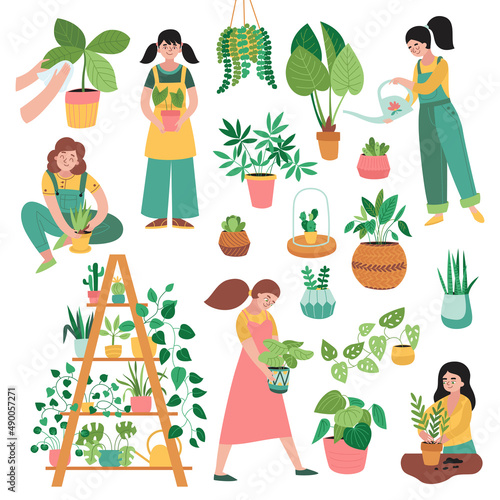 Home Plants Icon Set