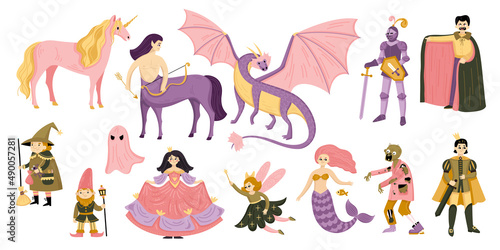 Fairy Tale Color Icon Set