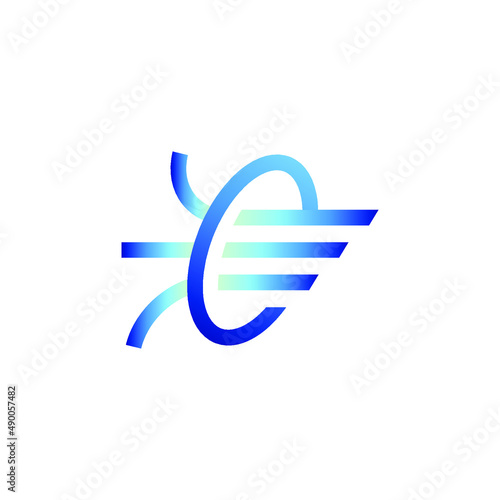 Space Warp Teleport Portal Gate Door Logo Design Vector