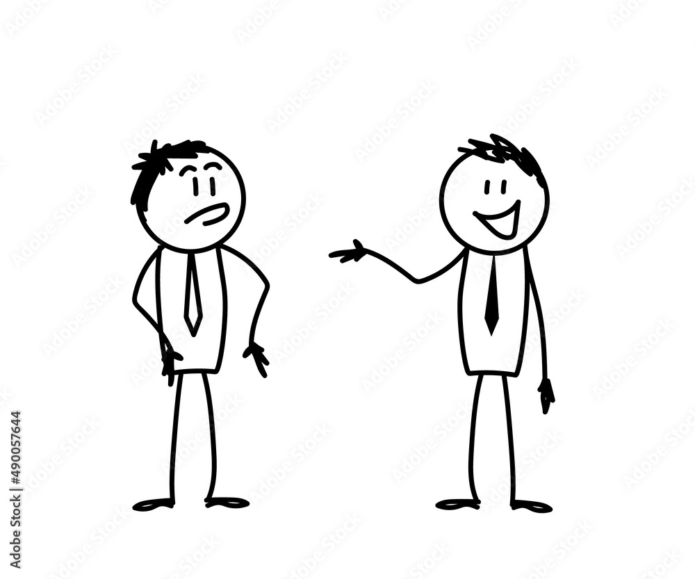 Two people are talking. Sketch. Vector illustration. Two people are talking. Sketch. Vector illustration.