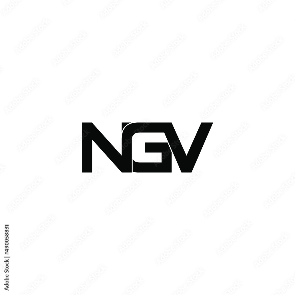 ngv letter original monogram logo design ngv letter original monogram logo design