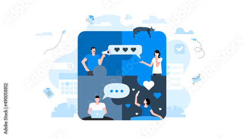 Animation ready duik friendly vector Illustration. Conceptual business story.
