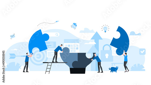 Animation ready duik friendly vector Illustration. Conceptual business story.