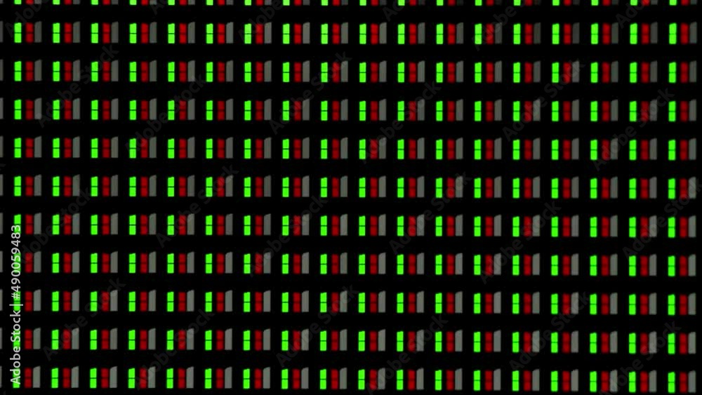 pixel of a lit oled panel transmitting a video, macro shot pixel of a lit oled panel transmitting a video, macro shot