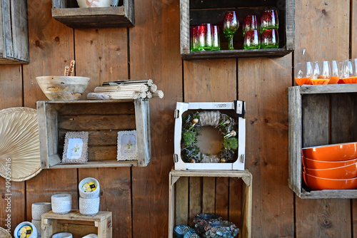 Saint Cyr l Ecole; France - february 28 2021 : Les Fermes de Gally, a garden center photo