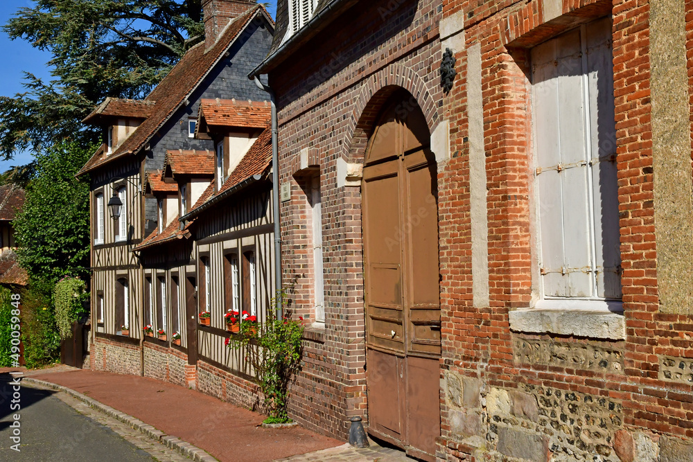 Obraz premium Lyons la Foret; France - october 9 2021 : the picturesque village