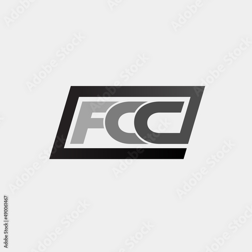 FCC Logo Creative Modern Minimal Alphabet F C Initial Letter Mark Monogram Editable in Vector Format photo