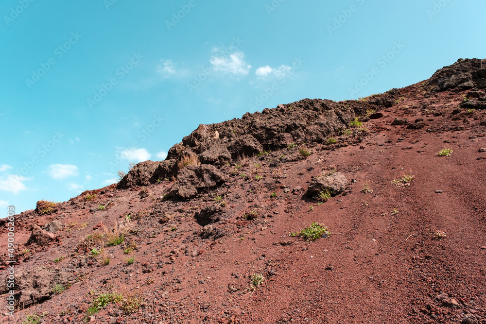 Vesuvius National Park is an Italian national park centered on the active volcano Vesuvius, southeast from Naples.