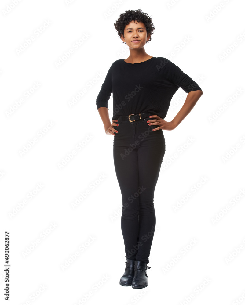 Fototapeta premium Ready for a night out. A gorgeous elegantly dressed young woman.