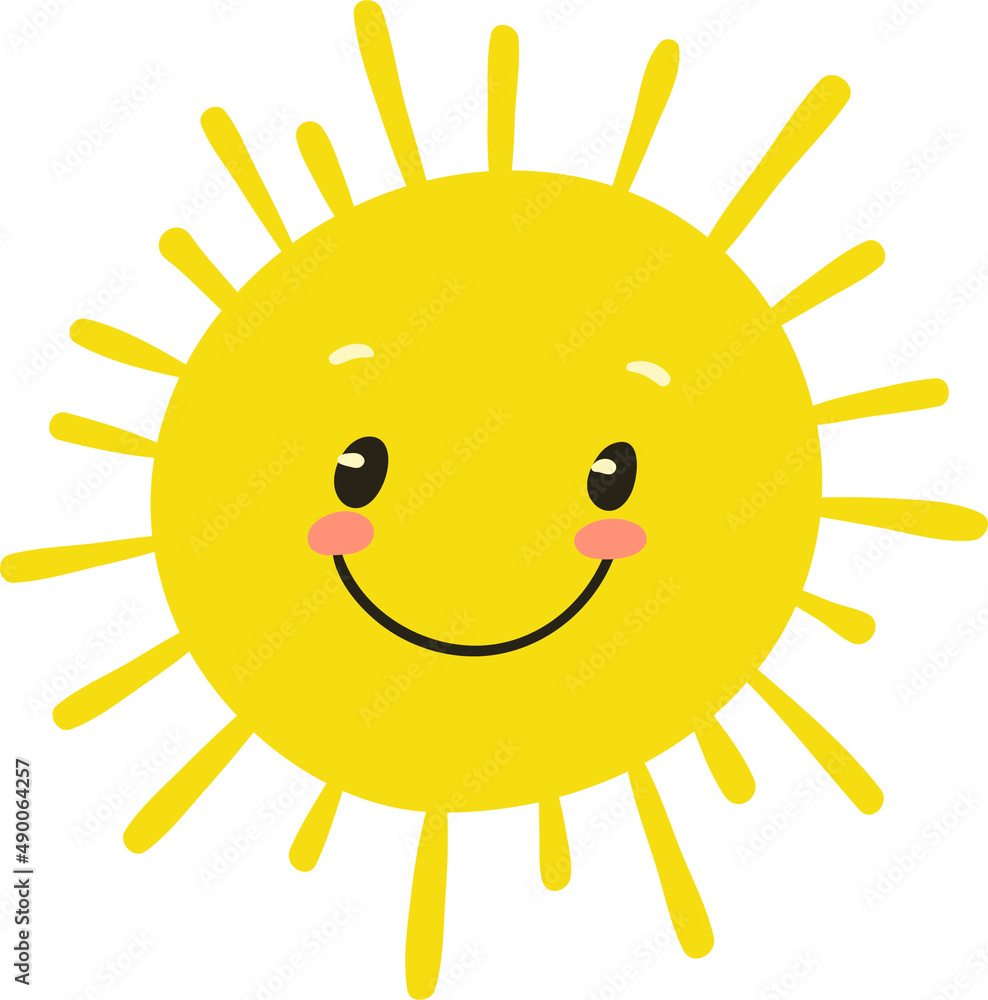 happy sun cartoon,sun,cartoon,weather,yellow,sunshine with a smile