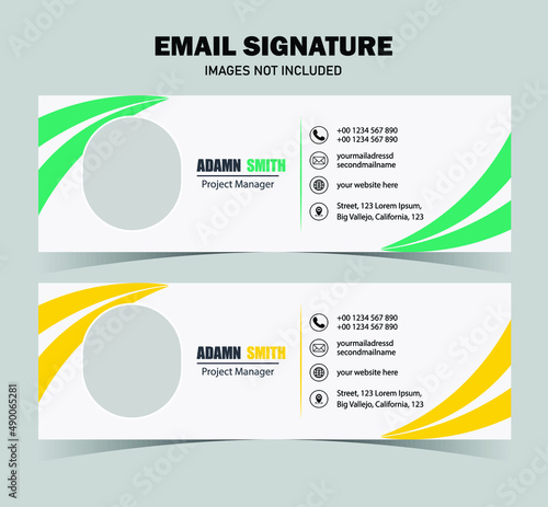 Creative Business Email Signature Design Template