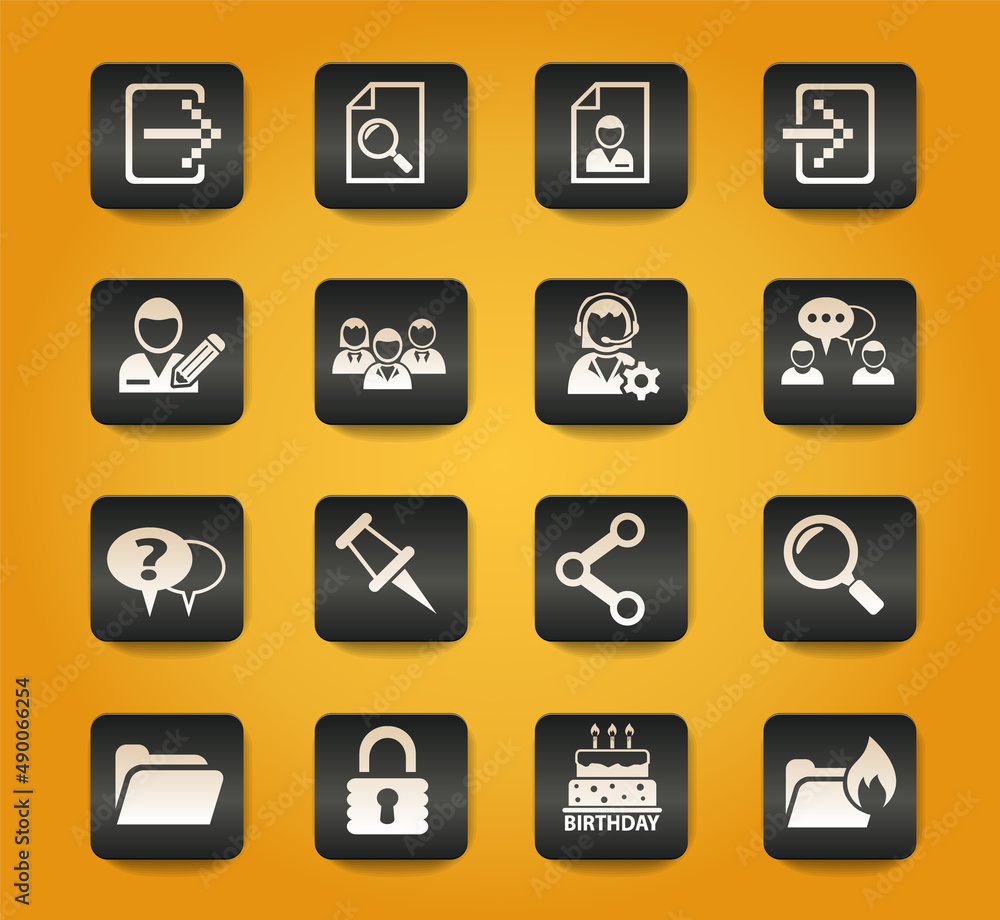 forum interface icon set forum interface icon set