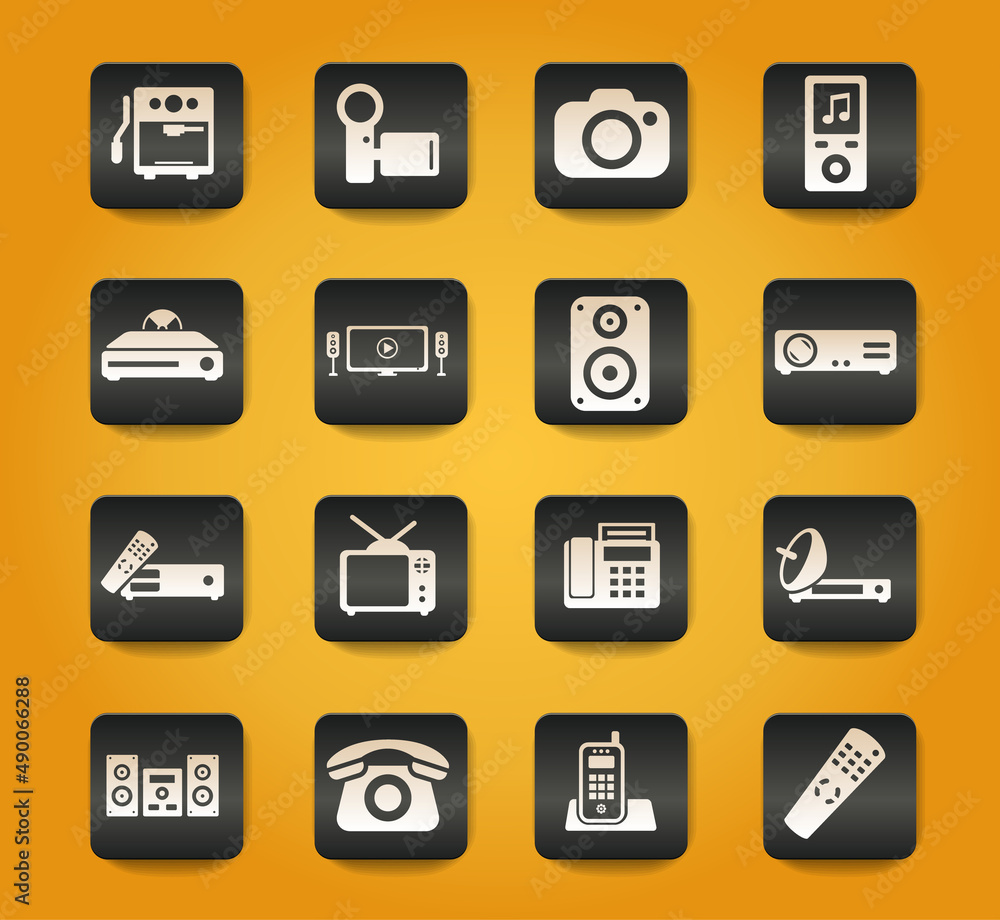 Home applicances simply icons