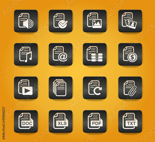 document icon set