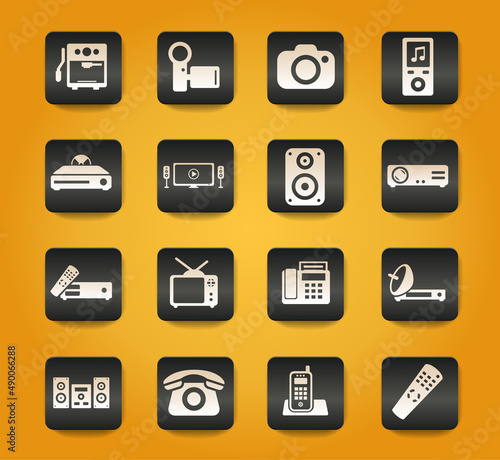 Home applicances simply icons