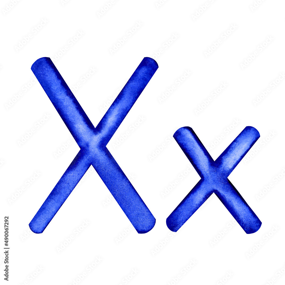 Letter X Capital and lower case Letter X Capital and lower case