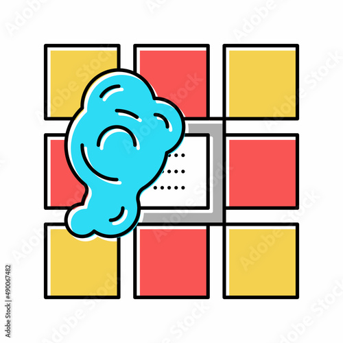 bath drainage color icon vector illustration