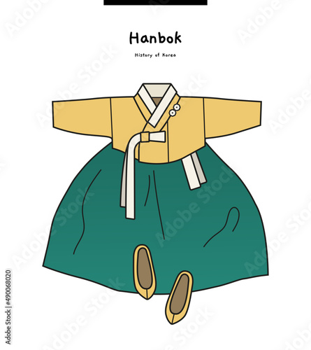 This is Hanbok, a traditional Korean clothing.