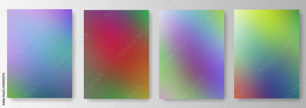 Blurred colorful background set collection