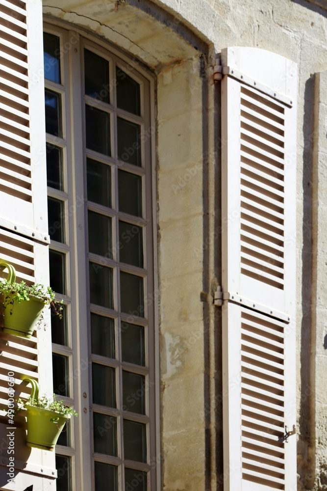 Fototapeta premium window with shutters