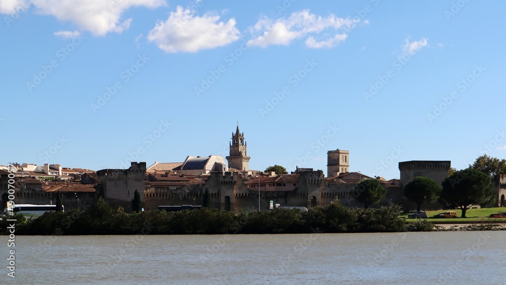 view of the town of the river