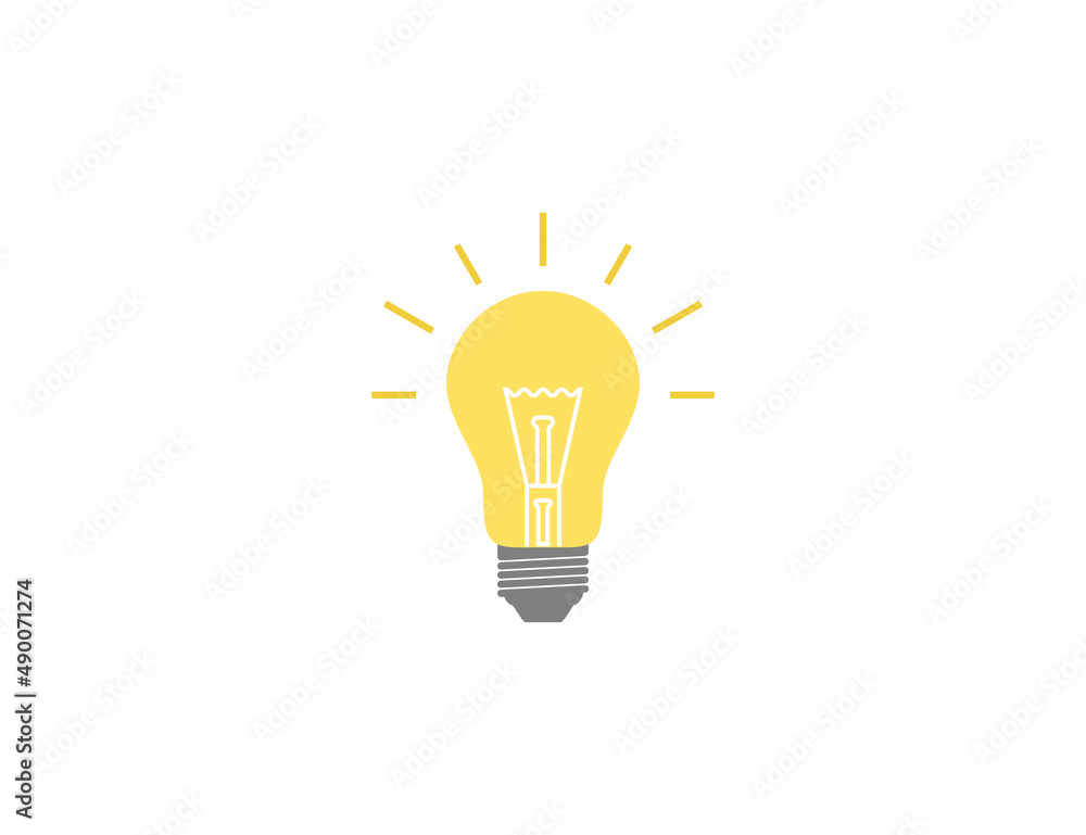 Bulb, creative, idea, lamp icon. Vector illustration. Flat design. Bulb, creative, idea, lamp icon. Vector illustration. Flat design.