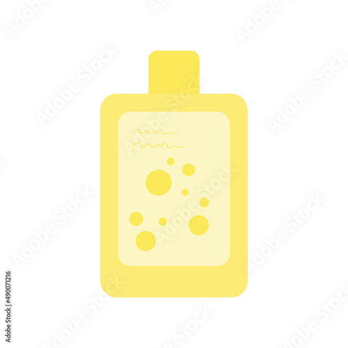 A hair care product. Vector illustration. Shampoo, balm, conditioner, mask.