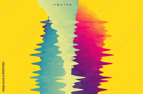Abstract background. Dynamic effect. Futuristic technology style. Motion vector illustration.