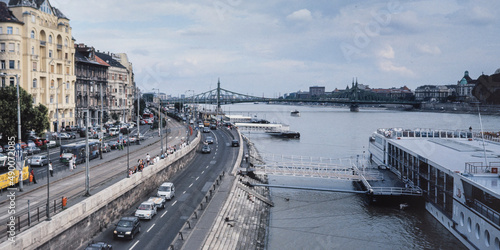 Budapest Hungary 2005 River Donau and bridge