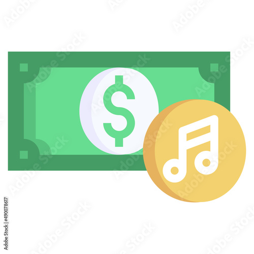 MONEY flat icon,linear,outline,graphic,illustration