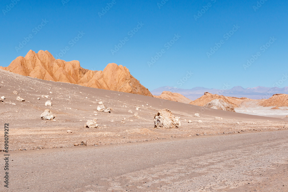 Valle de la Luna in Atacama desert, Antofagasta, Chile, South America Valle de la Luna in Atacama desert, Antofagasta, Chile, South America