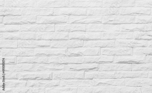 White grey brick wall texture with vintage style pattern for background and design art work.