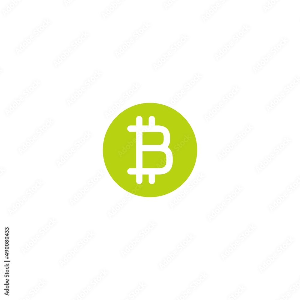 White bitcoin sign in green circle. Flat icon isolated on white. Economy, finance, digital money. Online paying pictogram. Crypto currency, virtual electronic, internet money. White bitcoin sign in green circle. Flat icon isolated on white. Economy, finance, digital money. Online paying pictogram. Crypto currency, virtual electronic, internet money.
