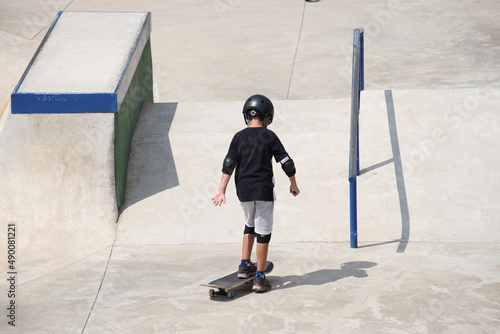 boy man on skateboard in action