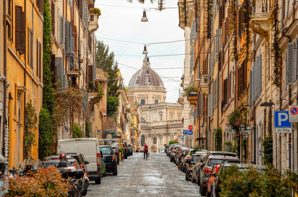 The streets of Rome, Italy. Rome architecture and landmark.